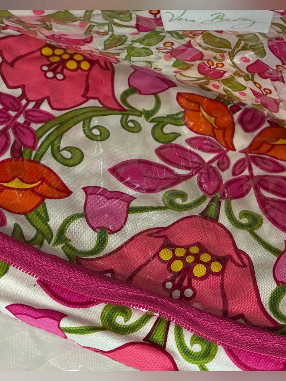 Vera Bradley Tutti Frutti Hanging Travel Organizer Cosmetic Bag Pink Floral